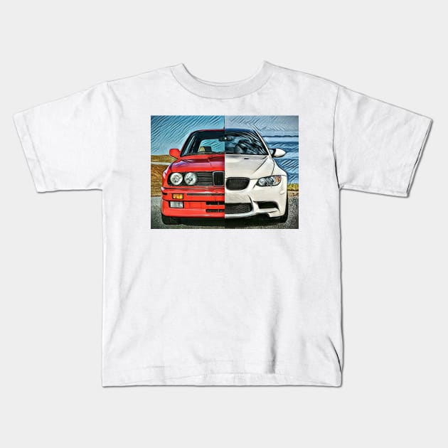 Evolution BMW M3 Kids T-Shirt by d1a2n3i4l5